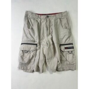 Billabong USA 73 Mens Cargo Shorts Tan Khaki Size 34 M2326PS Multi Utility